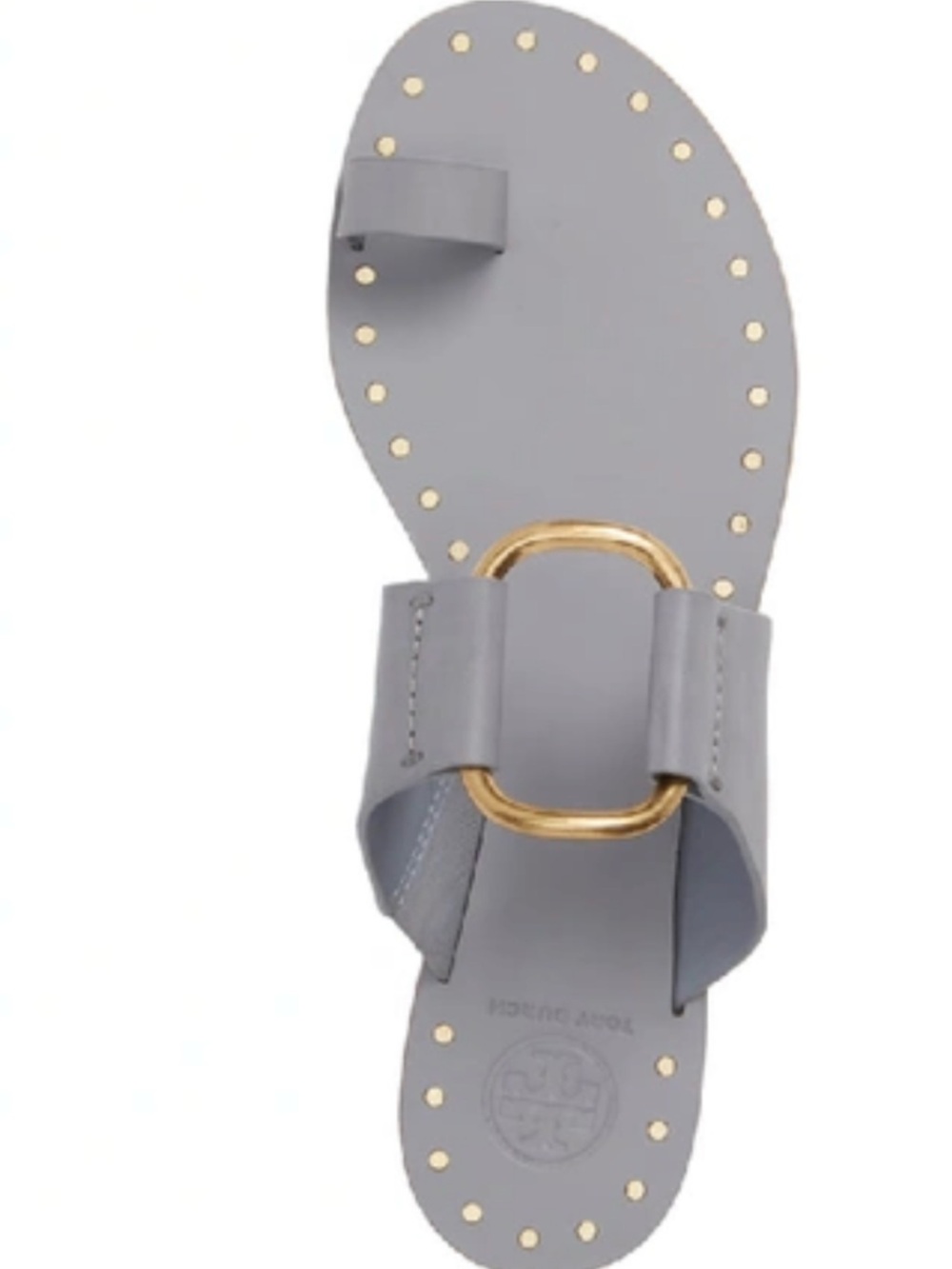 Tory Burch Used Ravello Studded Sandal, Cloud Blue, Sz 8.5